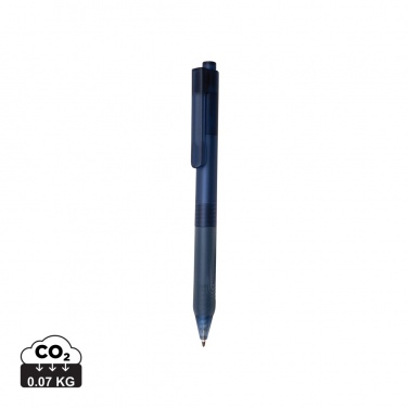 Logotrade promotional giveaway picture of: X9 frosted pen with silicone grip
