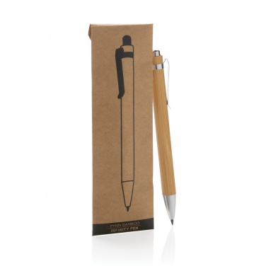 Logo trade promotional merchandise picture of: Pynn bamboo infinity pen