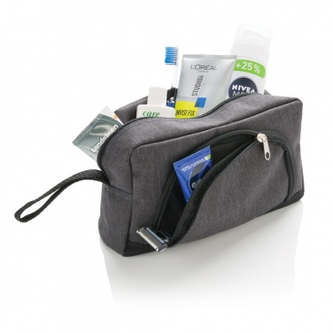 Logotrade promotional products photo of: Classic two tone toiletry bag