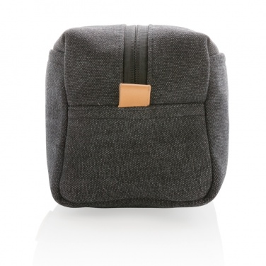 Logo trade promotional merchandise image of: Canvas toiletry bag PVC free