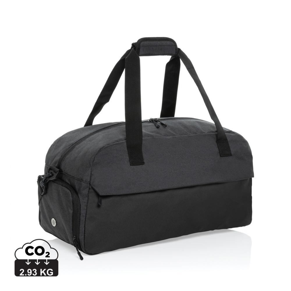 Logo trade advertising products image of: Kazu AWARE™ RPET basic weekend duffel