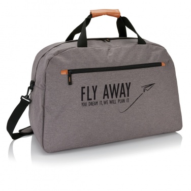 Logo trade business gift photo of: Fashion duo tone travel bag