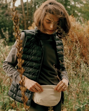 Logo trade promotional giveaways image of: Impact AWARE™ 285gsm rcanvas hip bag undyed