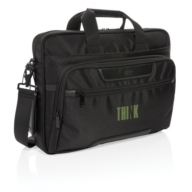 Logo trade corporate gift photo of: Swiss Peak RPET Voyager RFID 15.6" laptop bag