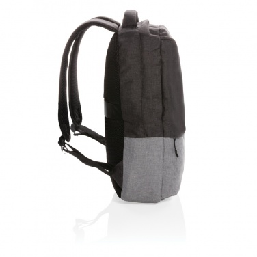 Logotrade promotional item picture of: Duo colour RPET 15.6" RFID laptop backpack PVC free
