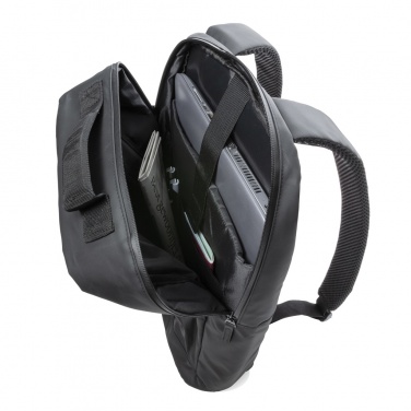 Logo trade promotional merchandise picture of: Fashion black 15.6" laptop backpack PVC free