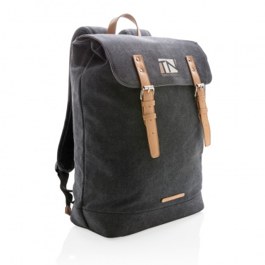 Logotrade promotional gift image of: Canvas laptop backpack PVC free