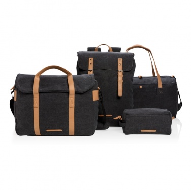 Logo trade promotional merchandise photo of: Canvas laptop backpack PVC free