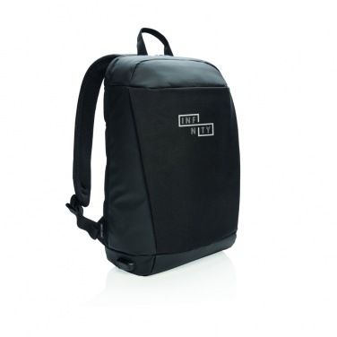 Logo trade business gifts image of: Madrid anti-theft RFID USB laptop backpack PVC free