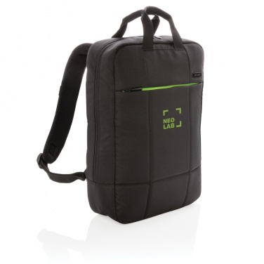 Logo trade promotional gift photo of: Soho business RPET 15.6" laptop backpack PVC free