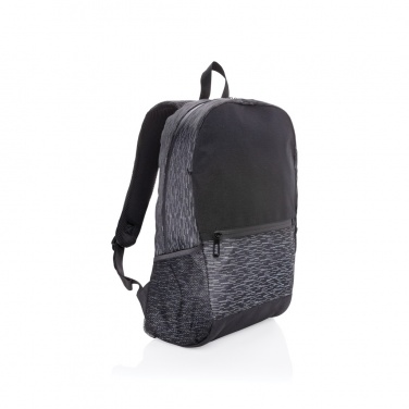 Logotrade business gift image of: AWARE™ RPET Reflective laptop backpack