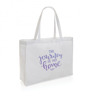 Logo trade business gift photo of: Impact AWARE™ Recycled cotton shopper 145g