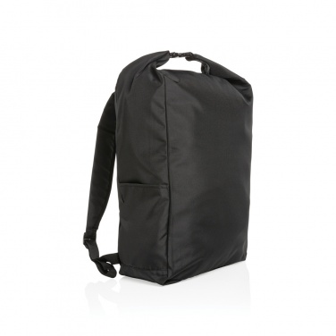 Logo trade business gift photo of: Impact AWARE™ RPET lightweight rolltop backpack