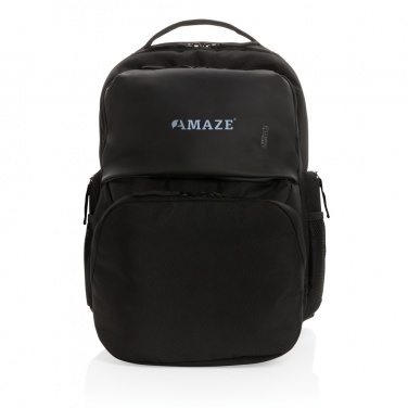Logotrade promotional product picture of: Swiss Peak AWARE™ RPET 15.6 inch commuter backpack