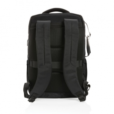 Logo trade advertising products image of: Swiss Peak AWARE™ RPET Voyager 15.6" laptop backpack
