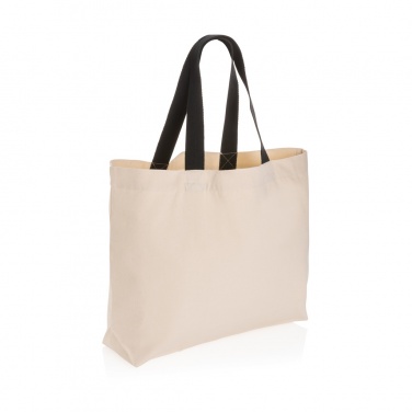 Logo trade promotional giveaways picture of: Impact Aware™ 240 gsm rcanvas large tote undyed