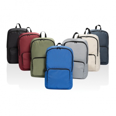 Logotrade promotional gifts photo of: Dillon AWARE™ RPET foldable classic backpack