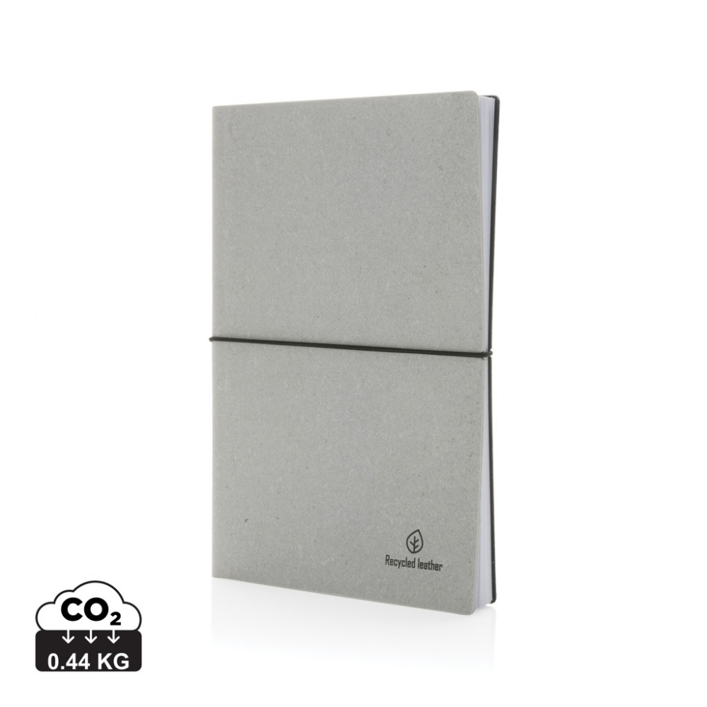 Logotrade promotional product picture of: A5 recycled leather notebook