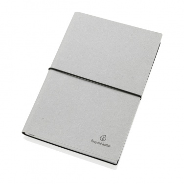 Logo trade advertising products picture of: A5 recycled leather notebook