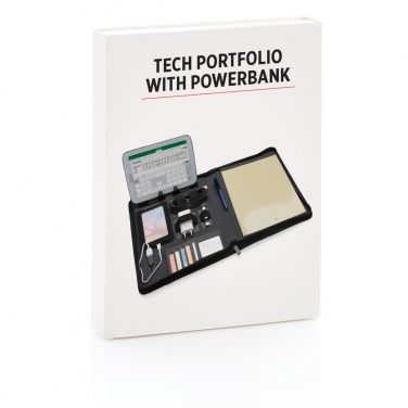 Logotrade promotional product picture of: Tech portfolio with powerbank