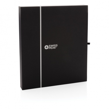 Logo trade advertising product photo of: Swiss Peak deluxe A5 notebook and pen set