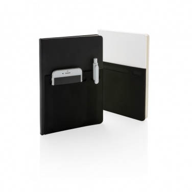 Logo trade promotional giveaway photo of: A5 Deluxe notebook with smart pockets