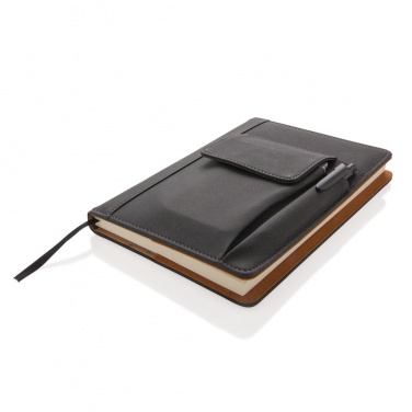 Logotrade corporate gift image of: Notebook with phone pocket