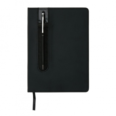 Logo trade promotional products picture of: Standard hardcover PU A5 notebook with stylus pen