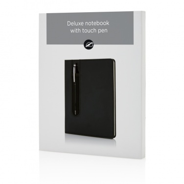 Logotrade promotional merchandise image of: Standard hardcover PU A5 notebook with stylus pen