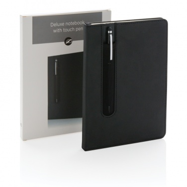 Logotrade promotional merchandise picture of: Standard hardcover PU A5 notebook with stylus pen