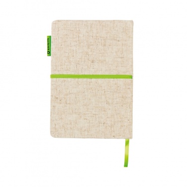 Logo trade promotional products image of: A5 jute notebook