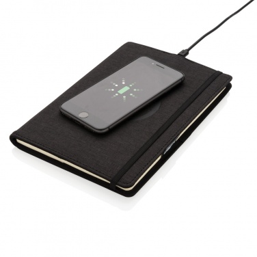 Logotrade promotional item image of: Air 5W wireless charging refillable journal cover A5
