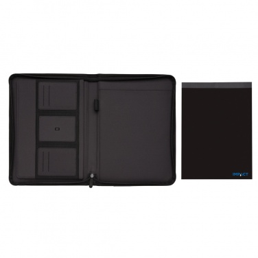 Logo trade promotional merchandise picture of: Impact AWARE™ RPET A4 portfolio with zipper