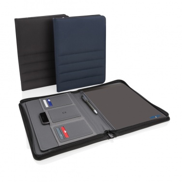 Logotrade promotional merchandise photo of: Impact AWARE™ RPET A4 portfolio with zipper