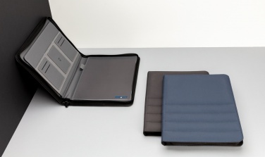 Logo trade promotional gifts image of: Impact AWARE™ RPET A4 portfolio with zipper