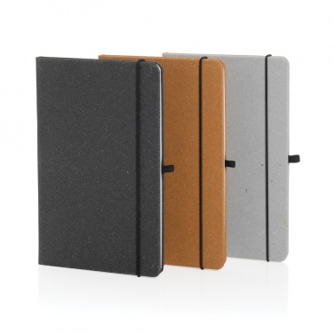 Logo trade promotional gifts picture of: Recycled leather hardcover notebook A5