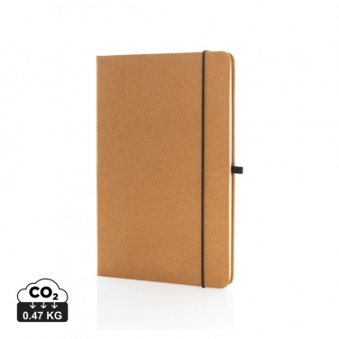 Logo trade promotional items picture of: Recycled leather hardcover notebook A5