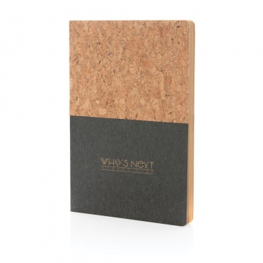 Logotrade advertising product image of: A5 cork & kraft notebook