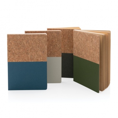 Logo trade promotional gifts image of: A5 cork & kraft notebook