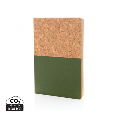 Logotrade corporate gift image of: A5 cork & kraft notebook