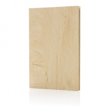 Logo trade promotional item photo of: Kavana wood print A5 notebook