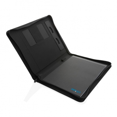 Logo trade promotional items image of: Impact Aware™ deluxe 300D tech portfolio with zipper