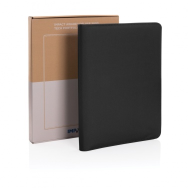 Logotrade promotional giveaway image of: Impact Aware™ deluxe 300D tech portfolio with zipper