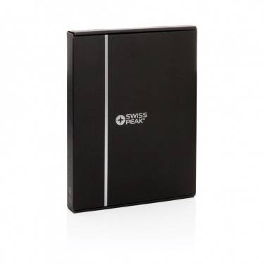 Logo trade promotional item photo of: Swiss Peak Heritage RCS rPU A5 stone paper portfolio