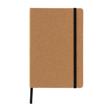 Logo trade promotional merchandise image of: Stoneleaf A5 cork and stonepaper notebook