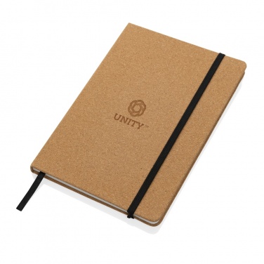 Logo trade business gift photo of: Stoneleaf A5 cork and stonepaper notebook