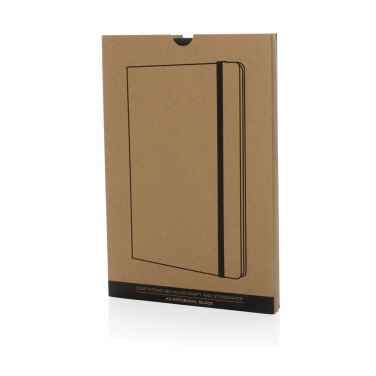Logotrade promotional giveaway picture of: Craftstone A5 recycled kraft and stonepaper notebook