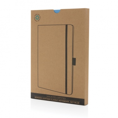 Logo trade promotional merchandise picture of: Sam A5 RCS certified bonded leather classic notebook