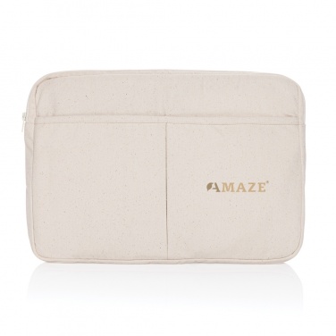 Logo trade promotional products picture of: Laluka AWARE™ recycled cotton 15.6 inch laptop sleeve