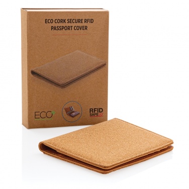 Logotrade promotional items photo of: Cork secure RFID passport cover